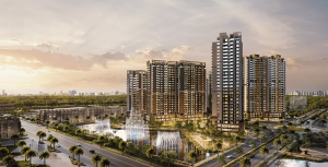 Tiện ích nội khu Masteri Cosmo Central ven kênh đào nhạc nước